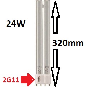 UVC PL-L lamp 24w Xclear