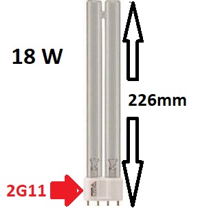 Lampe UVC PL-L 18w Xclear