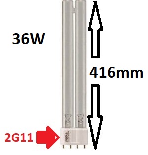 Lampe UVC PL-L 36w Xclear